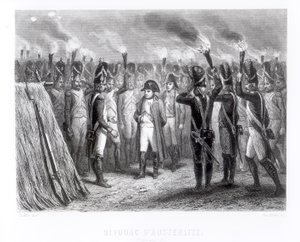 La Ronda di Notte ad Austerlitz (incisa da E. Giradel)